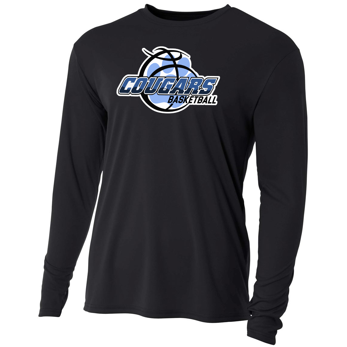 Carroll County Cougars A4 Cooling Performance L/S Crew
