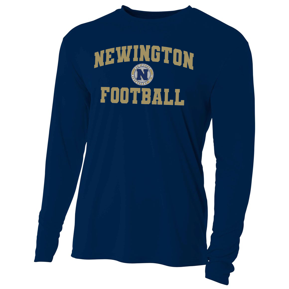 Newington HS Football A4 Cooling Performance L/S Crew