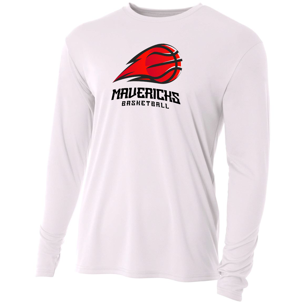 Mavericks Basketball A4 Cooling Performance L/S Crew