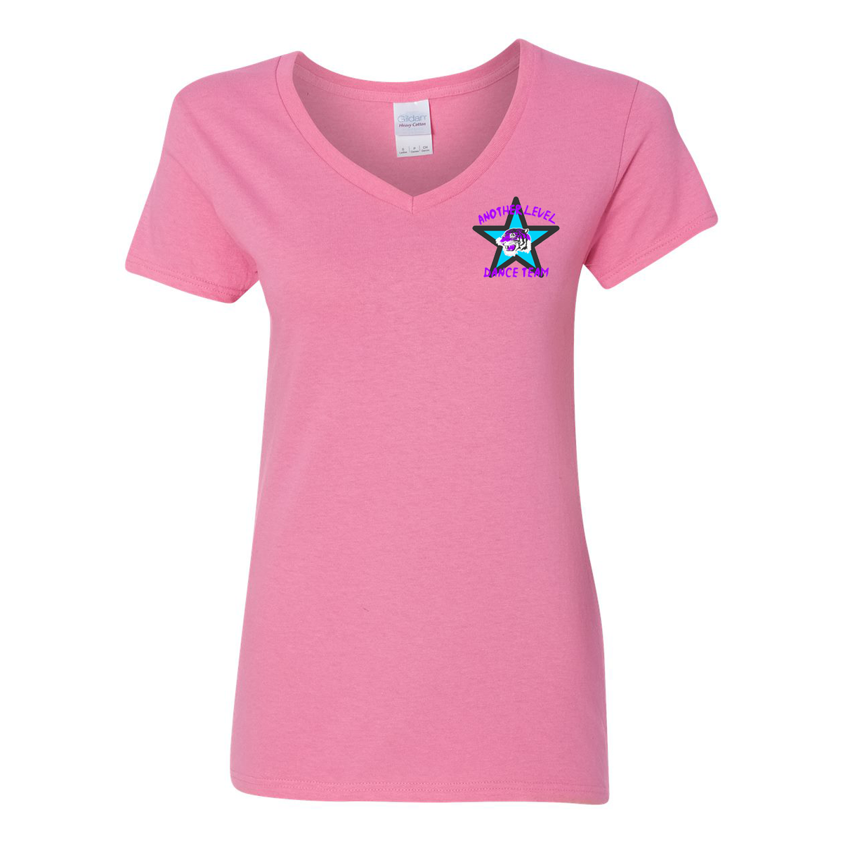 Another Level Dance Team Women's Heavy Cotton V-Neck Tee