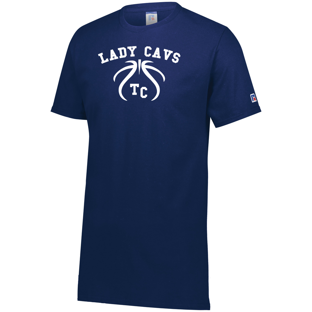 Lady Cavs Basketball Russell Classic Cotton Tee