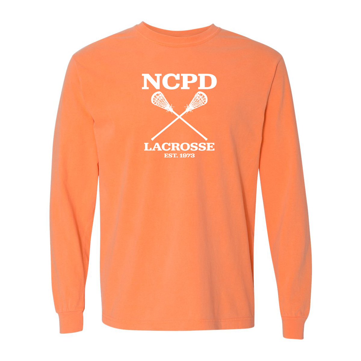 NCPD Lacrosse Garment Dyed Long Sleeve Tee