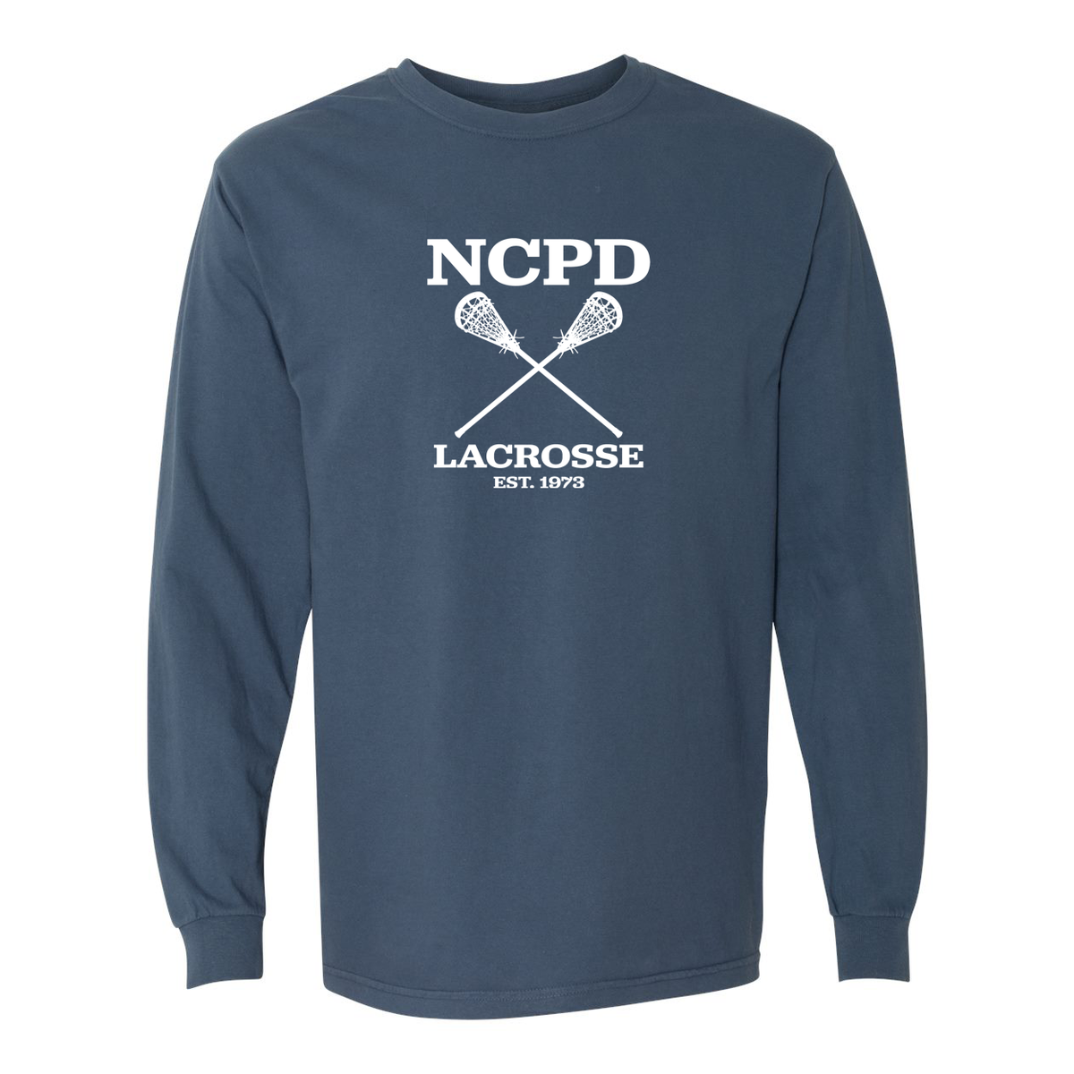 NCPD Lacrosse Garment Dyed Long Sleeve Tee