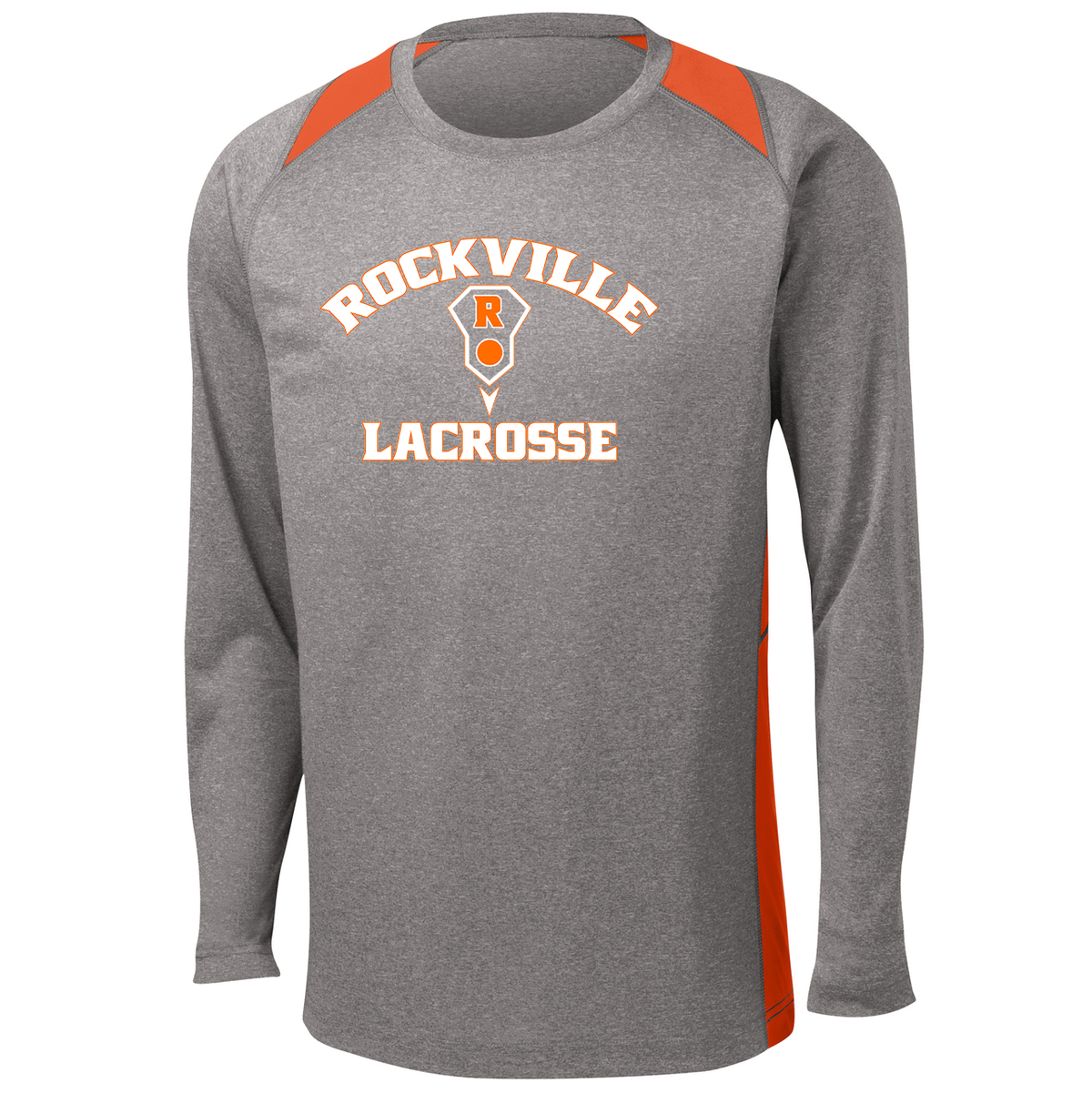 Rockville HS Girls Lacrosse LS Colorblock Contender Tee
