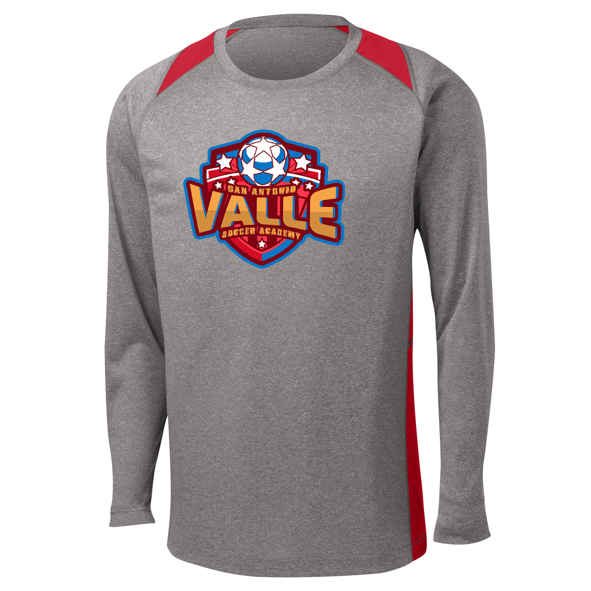 Valle Soccer Academy LS Colorblock Contender Tee