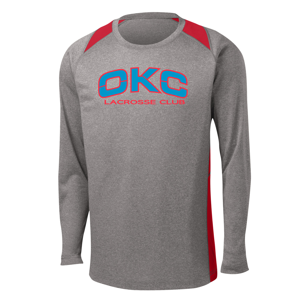 OKC Lacrosse Club LS Colorblock Contender Tee