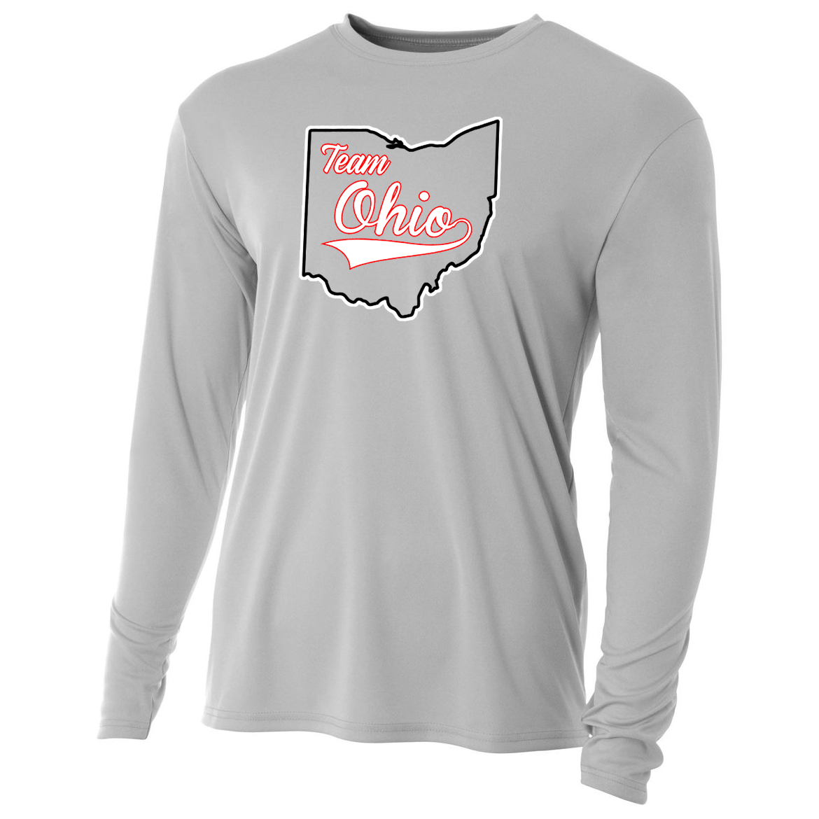 Team Ohio Softball Cooling Performance Long Sleeve Crew