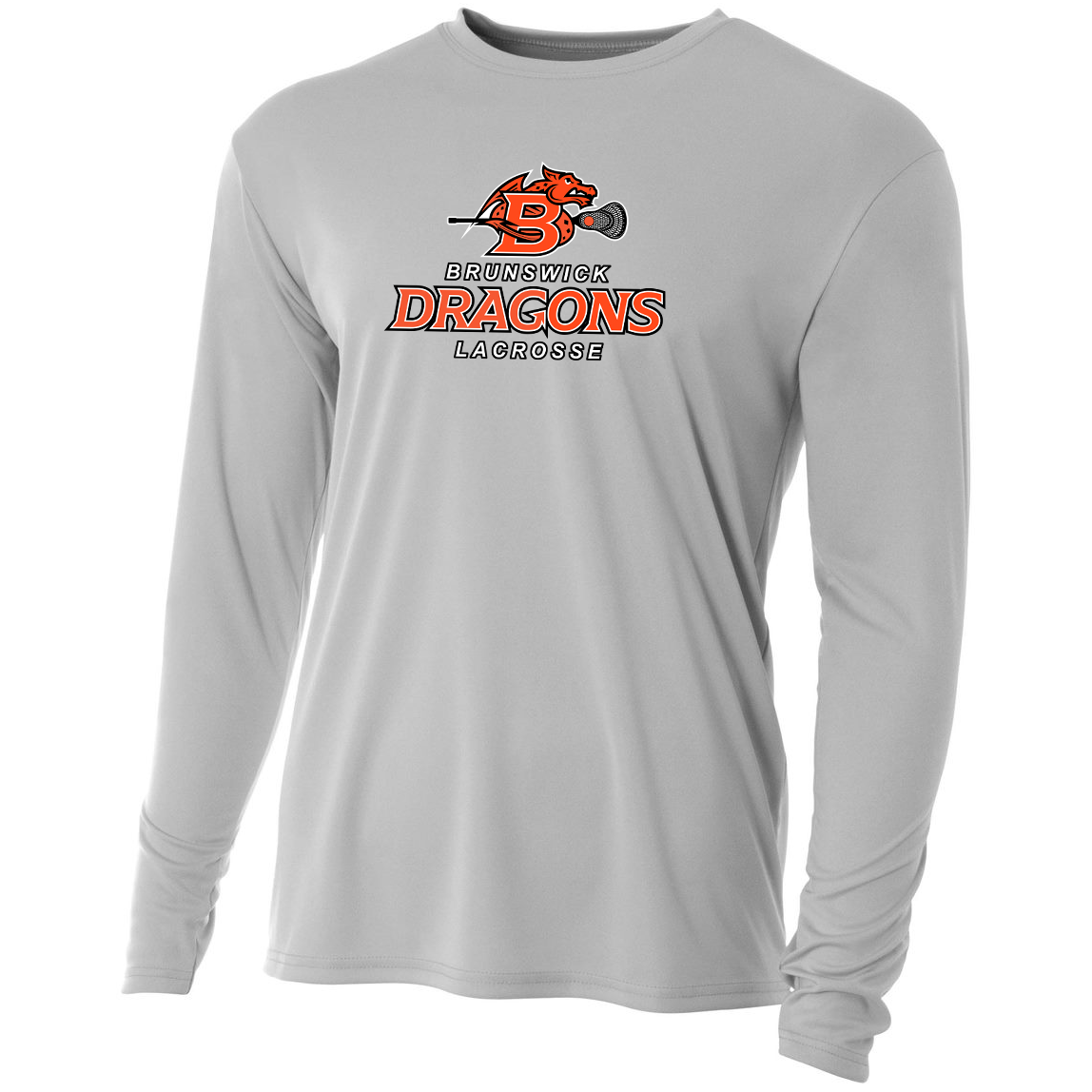 Brunswick Dragons Lacrosse A4 Cooling Performance L/S Crew