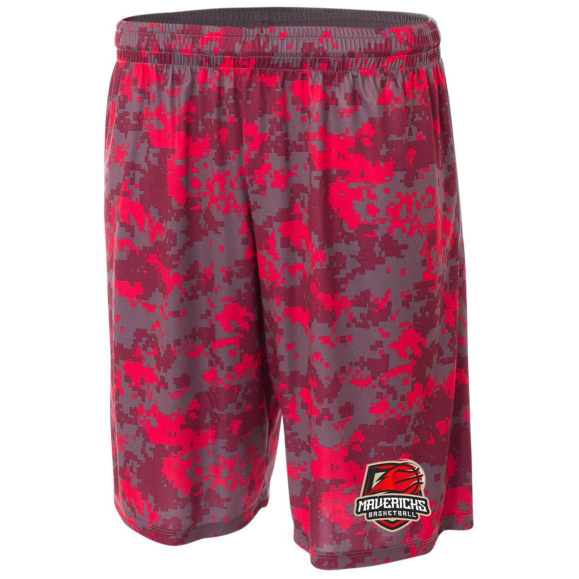 Mavericks Basketball 10" Performance Camo Shorts