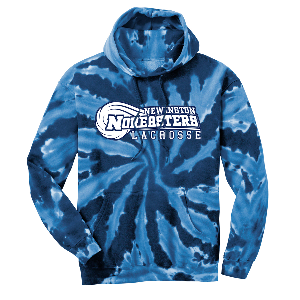 Newington High School Lacrosse Tie-Dye Pullover Hooded Sweatshirt