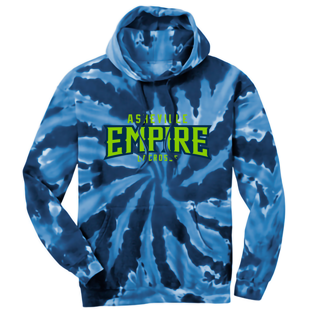Asheville Empire Lacrosse Tie-Dye Pullover Hooded Sweatshirt
