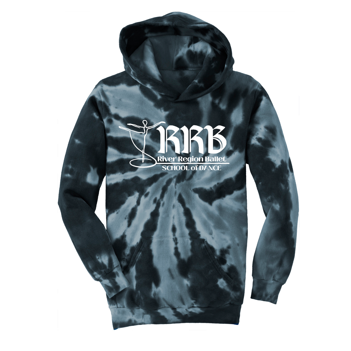 River Region Ballet School Unisex Tie-Dye Pullover Hooded Sweatshirt