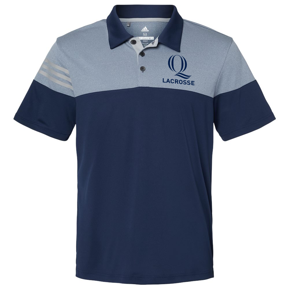 Quinnipiac Men's Lacrosse Adidas Colorblock Sport Polo