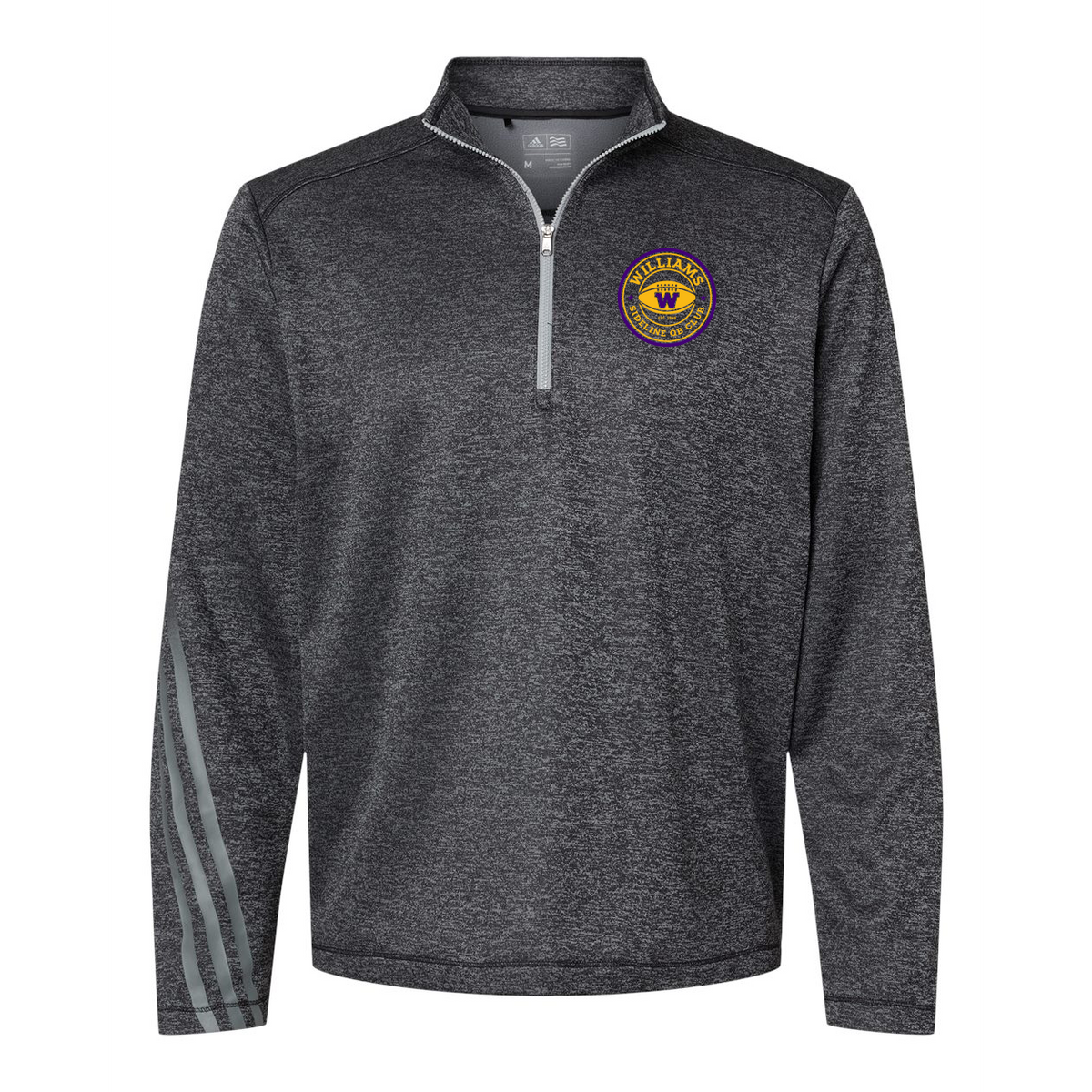 Williams College QB Club Adidas Terry Heathered Quarter-Zip Pullover