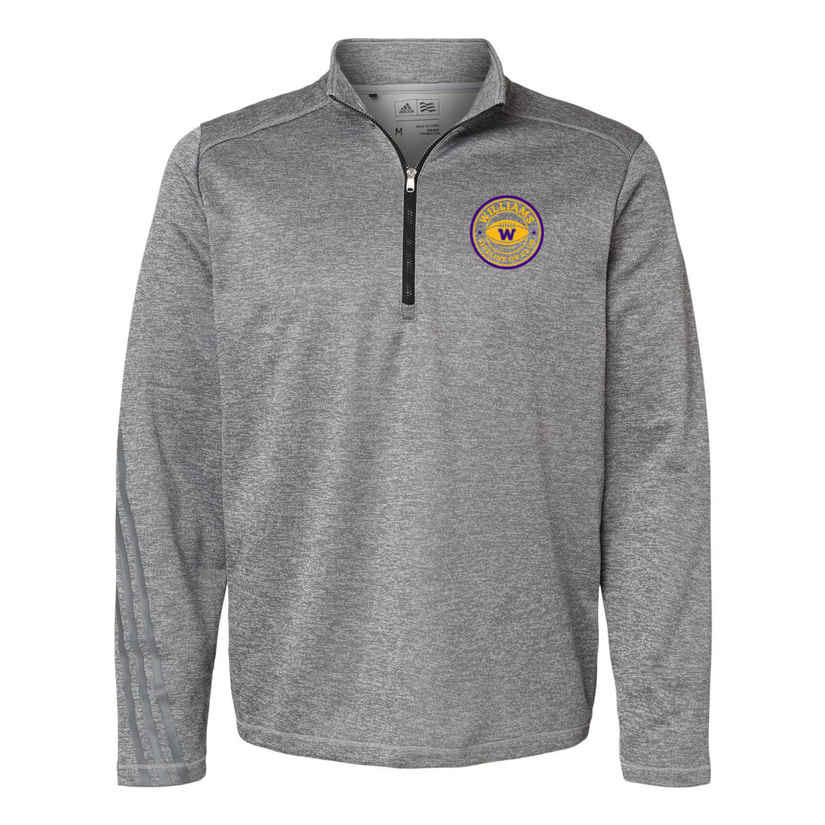 Williams College QB Club Adidas Terry Heathered Quarter-Zip Pullover