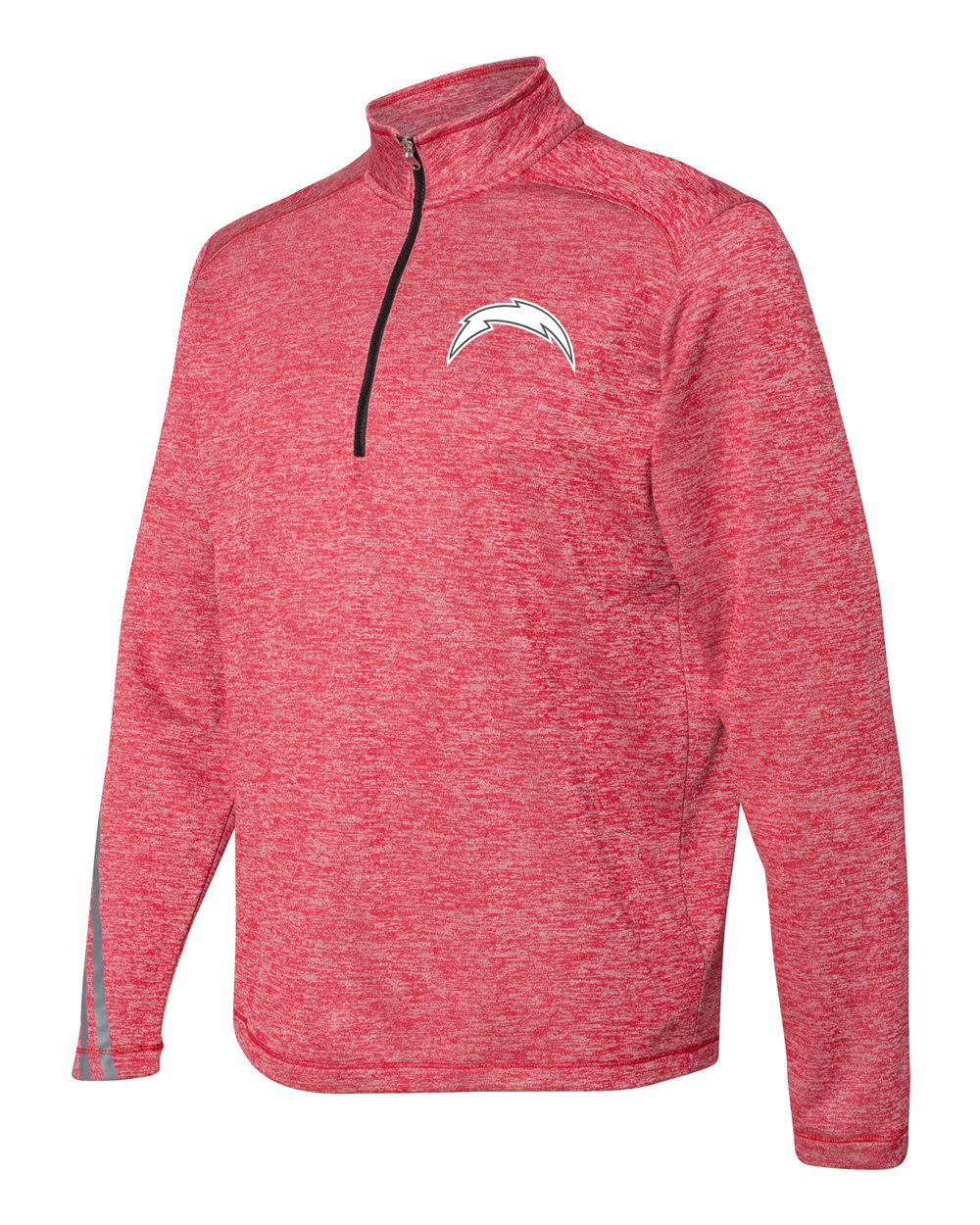 Connetquot Football Adidas Terry Heathered Quarter-Zip Pullover