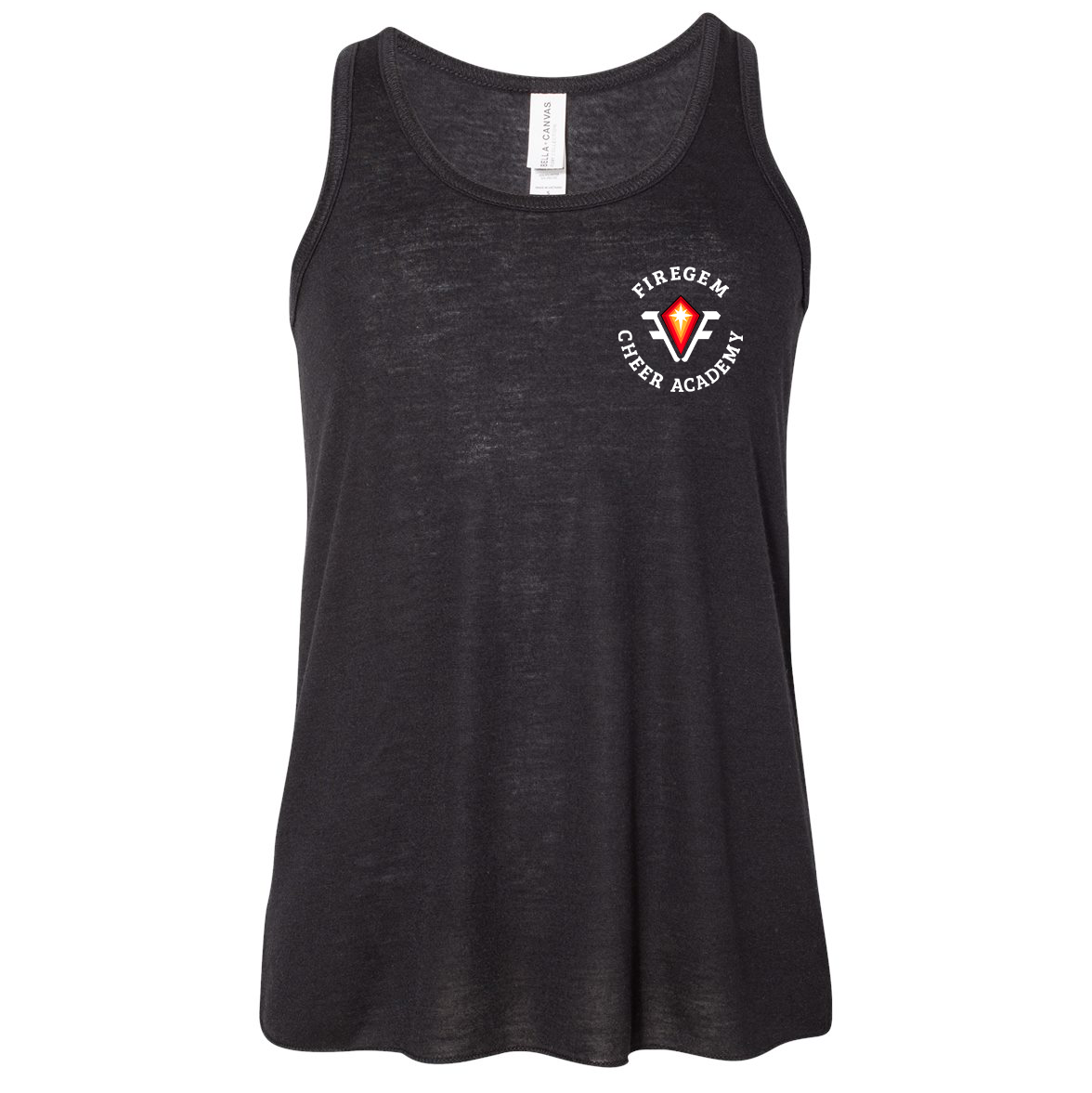Firegem Cheer Academy BELLA + CANVAS Flowy Racerback Tank