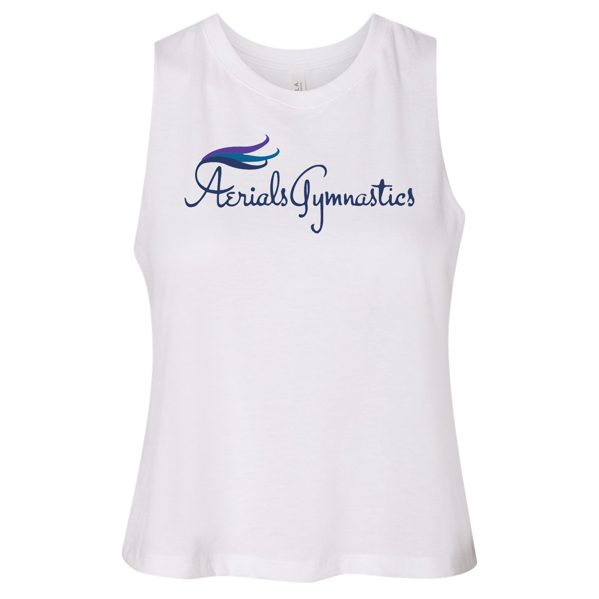 Aerials Gymnastics Womens Racerback Cropped Tanktop