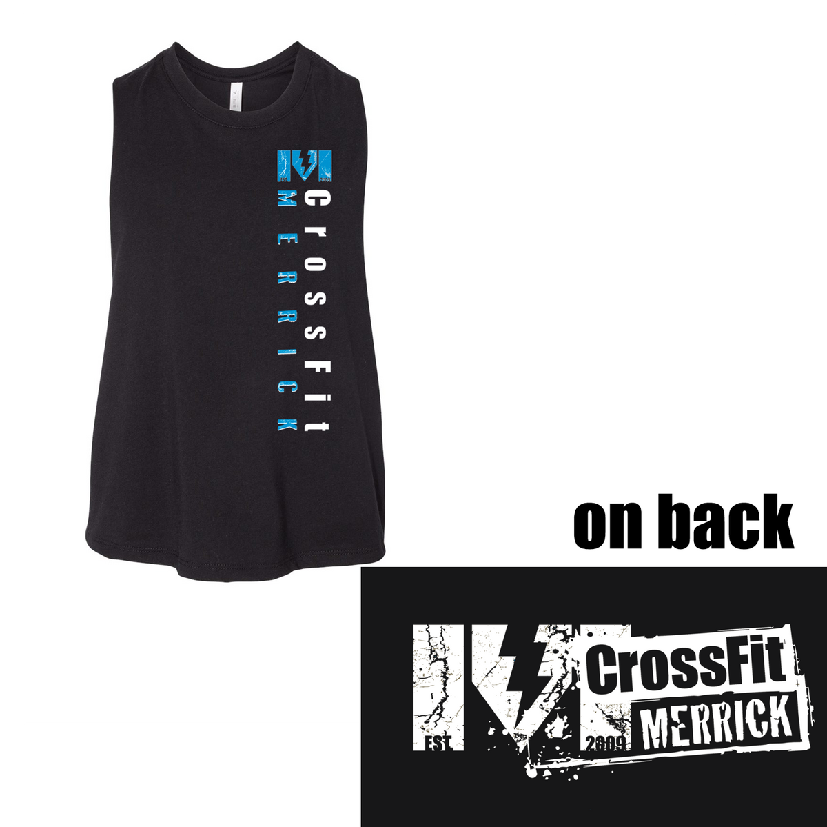 Merrick CrossFit Womens Racerback Cropped Tanktop