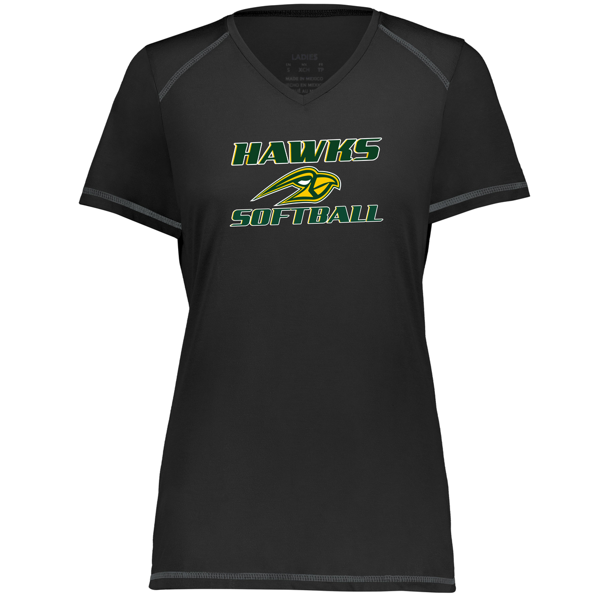 Hillsdale Hawks Ladies Super Soft-Spun Poly Tee