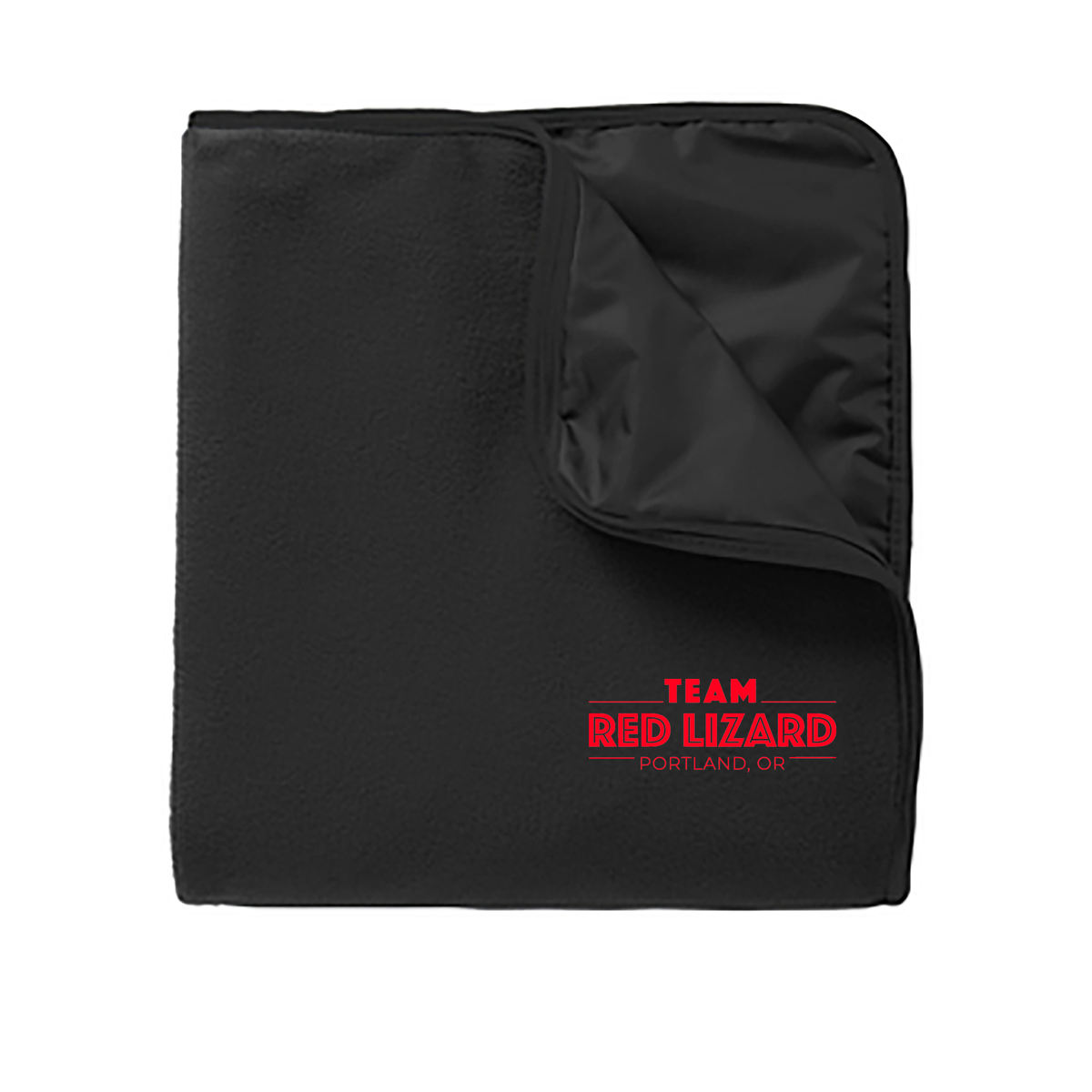 Team Red Lizard Fleece & Poly Blanket