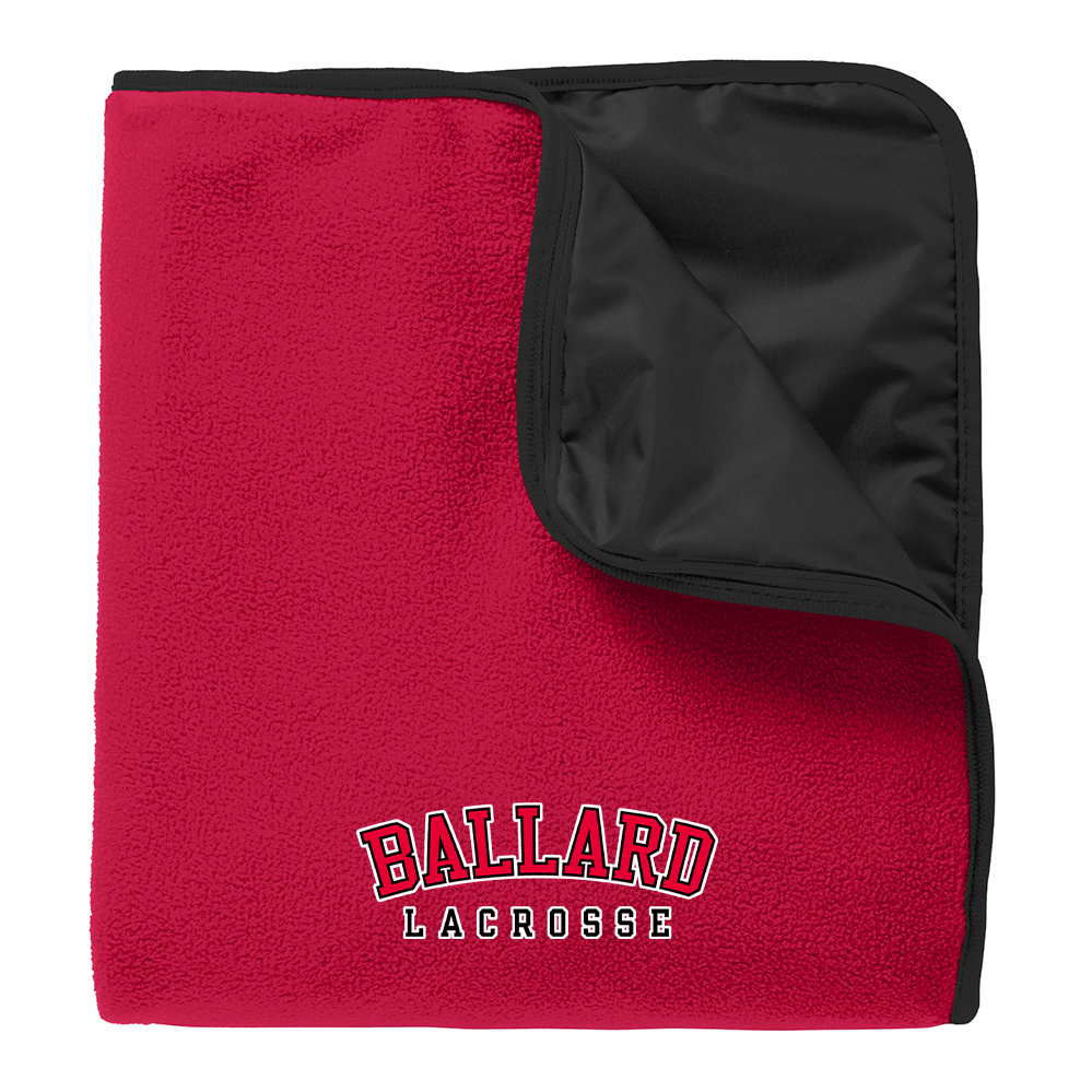 Ballard High School Boys Lacrosse Fleece & Poly Blanket