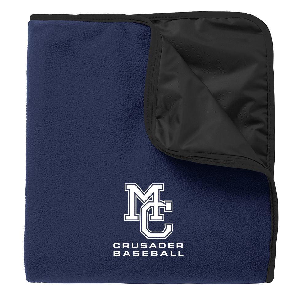 Morris Catholic Crusaders Baseball Fleece & Poly Blanket