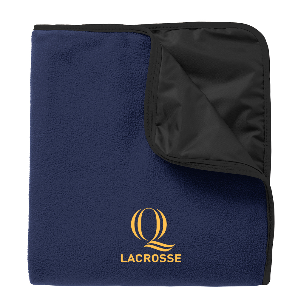 Quinnipiac Men's Lacrosse Fleece & Poly Blanket