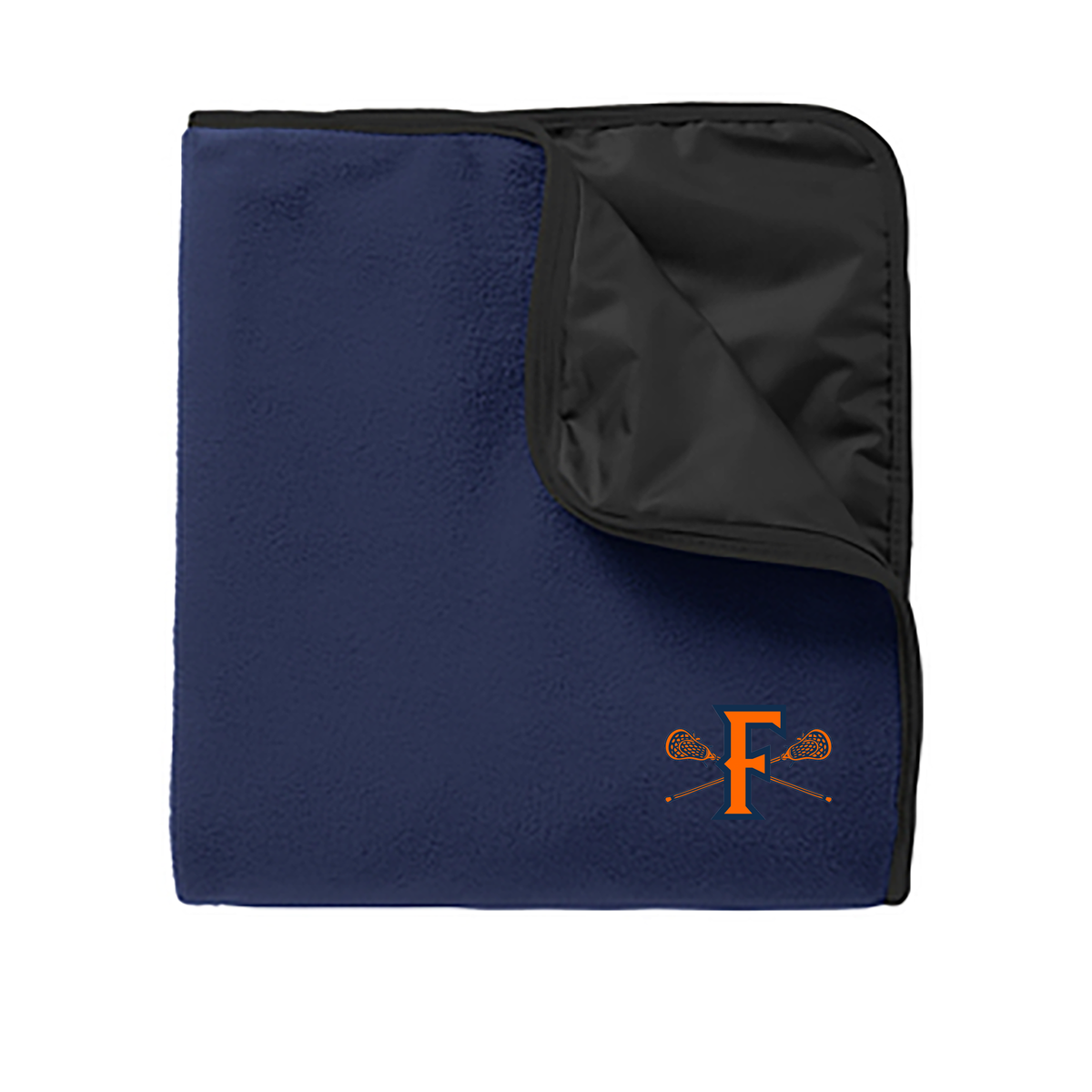 CSU Fullerton Lacrosse Fleece & Poly Blanket