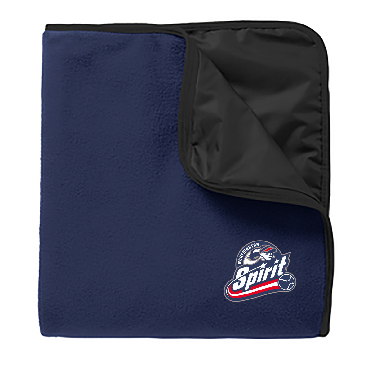 Worthington Spirit Softball Fleece & Poly Blanket