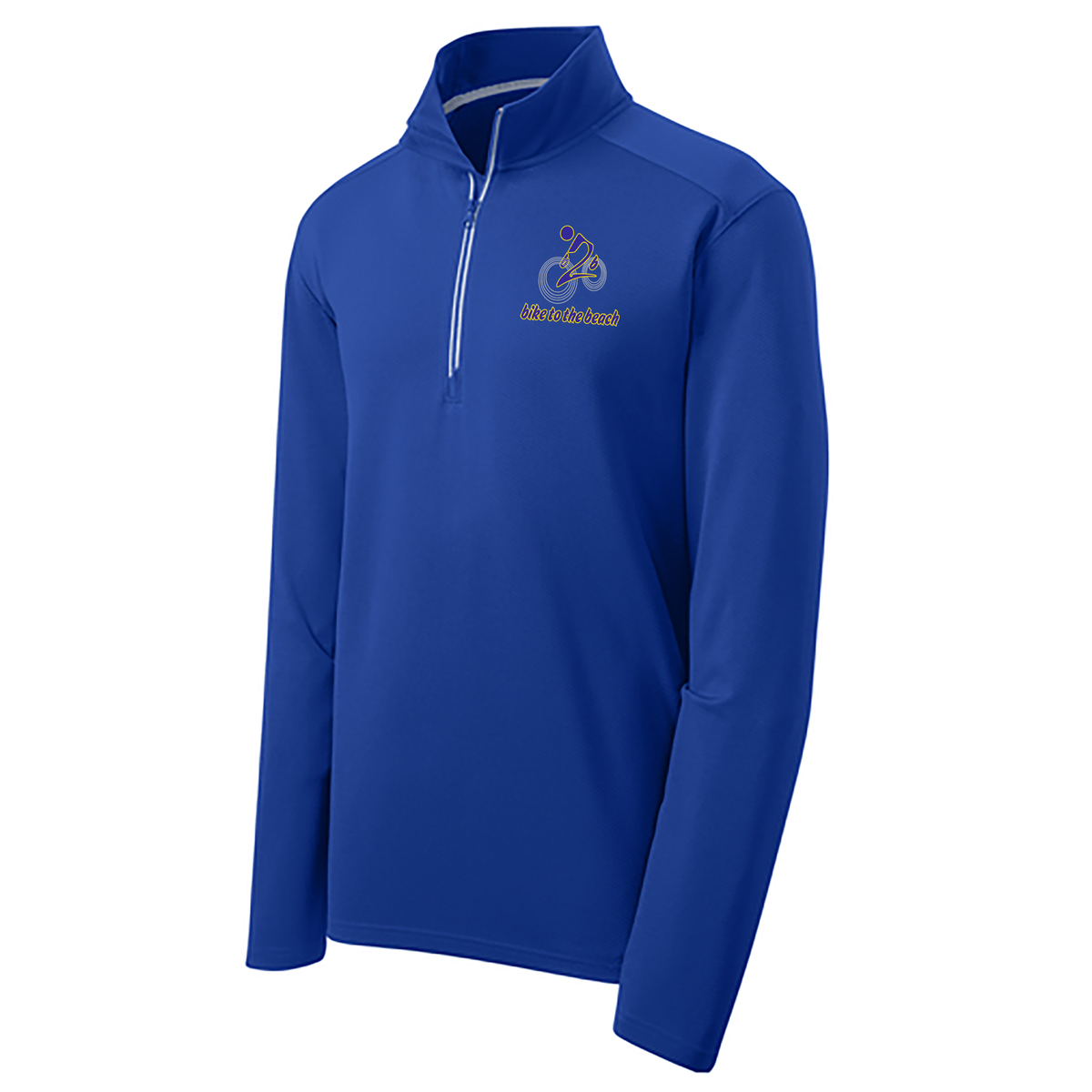 Bike to the Beach Textured 1/4-Zip Pullover