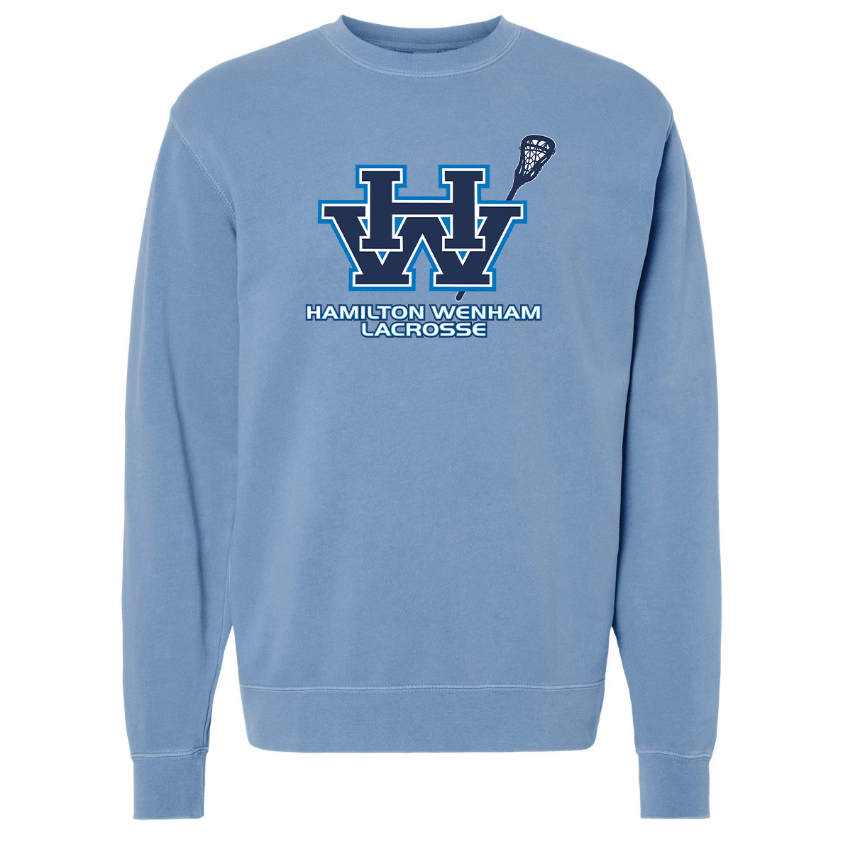 Hamilton Wenham Lacrosse Independent Trading Co. Midweight Pigment-Dyed Crewneck