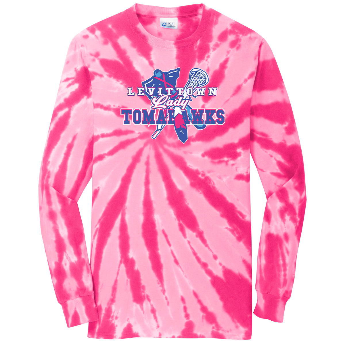 Levittown Tomahawks Tie-Dye Long Sleeve Shirt