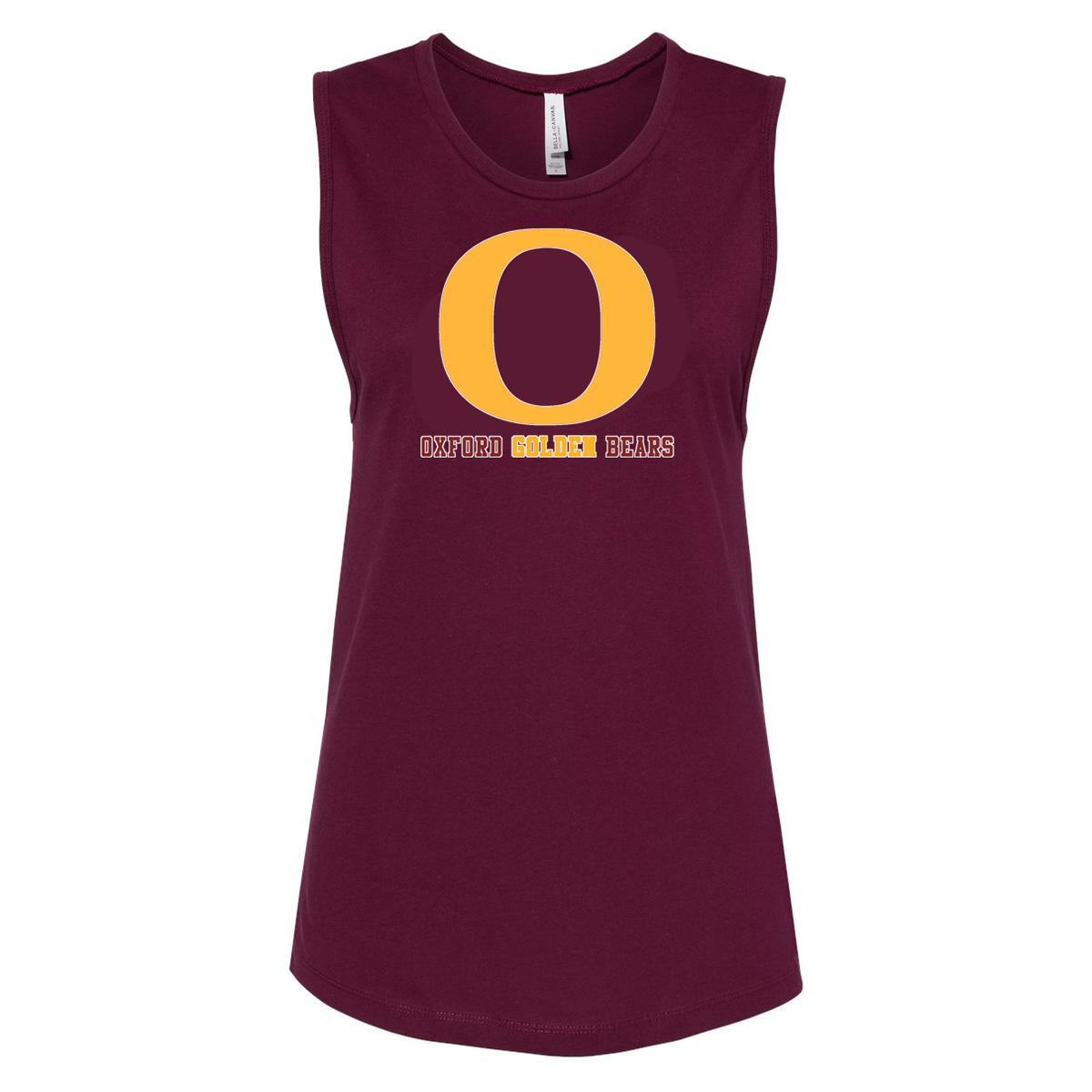 Oxford Golden Bears Cheer Womens Muscle Tank