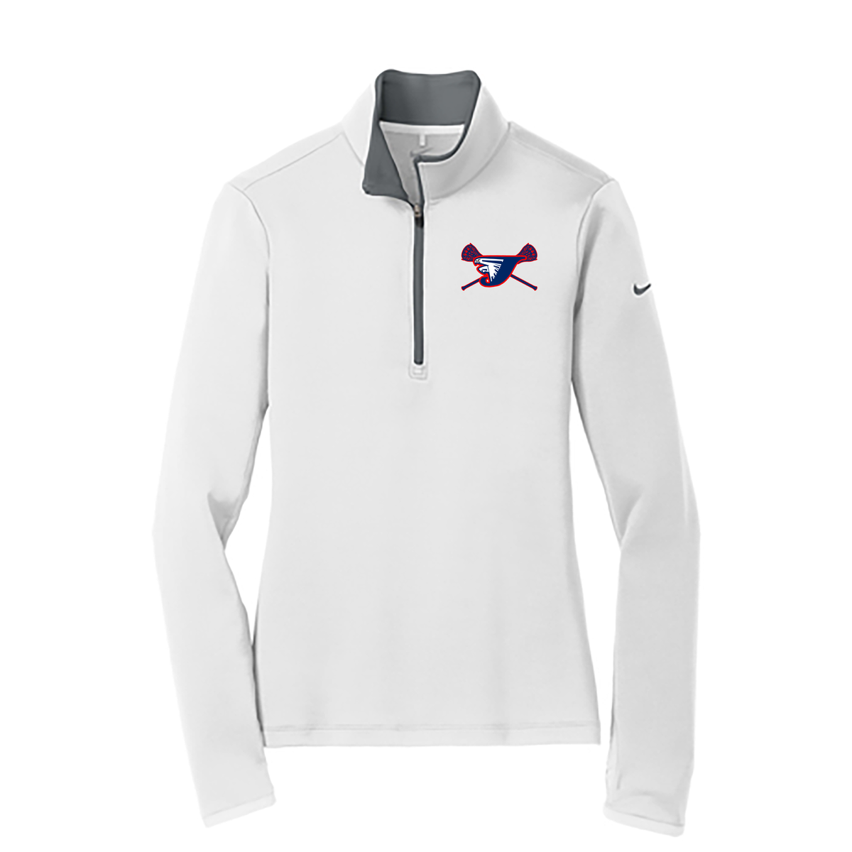 Jordan Falcons Girls Lacrosse Nike Ladies Dri-FIT 1/2 Zip Cover-Up