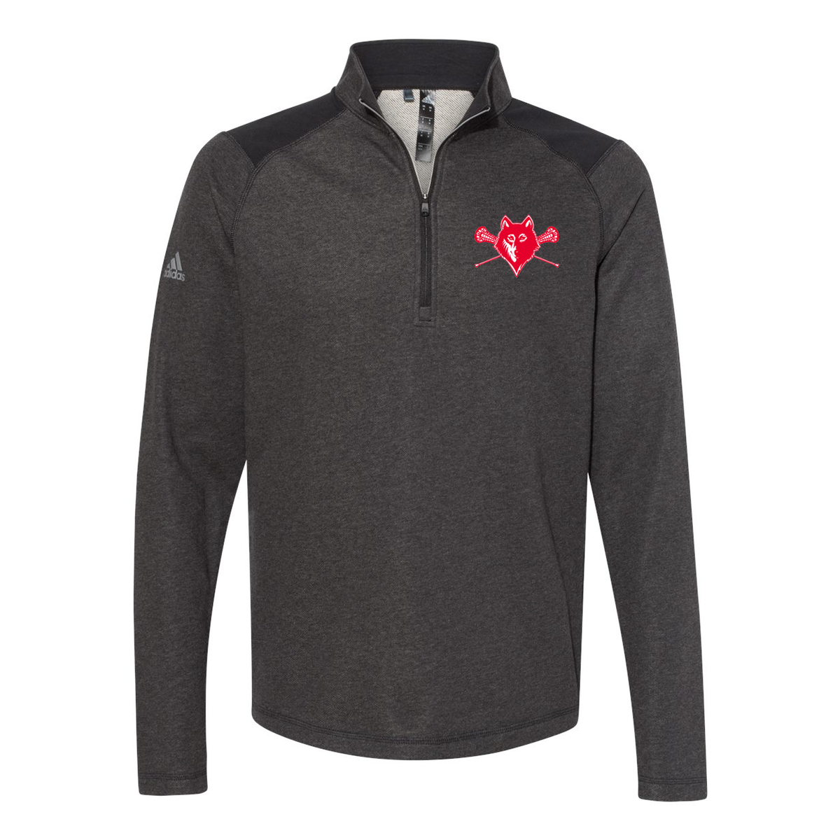 Newberry Lacrosse Adidas Heathered Quarterzip Pullover