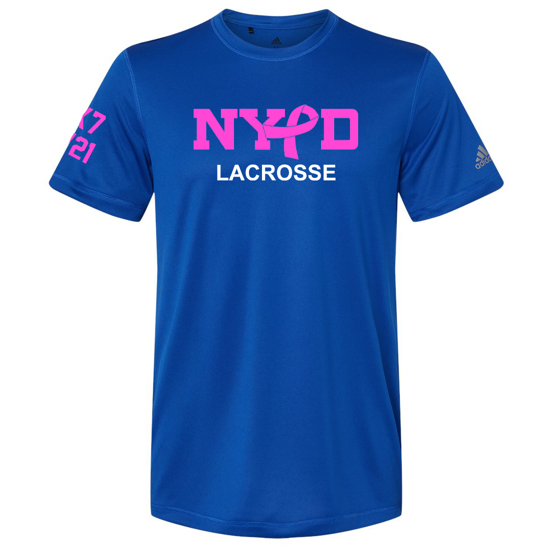 NYPD Lacrosse Adidas Sport T-Shirt