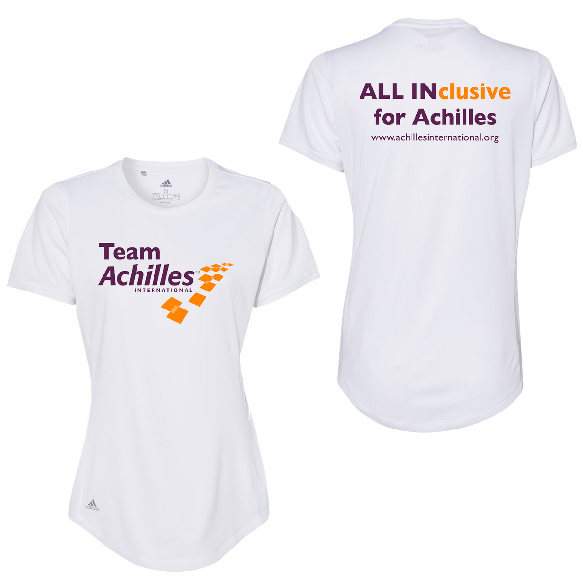 Achilles International Women's Adidas Sport T-Shirt: Charity Runner