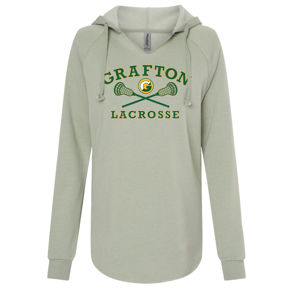 Grafton Lacrosse Independent Trading Co. Women’s Lightweight California Wave Wash Hooded Sweatshirt