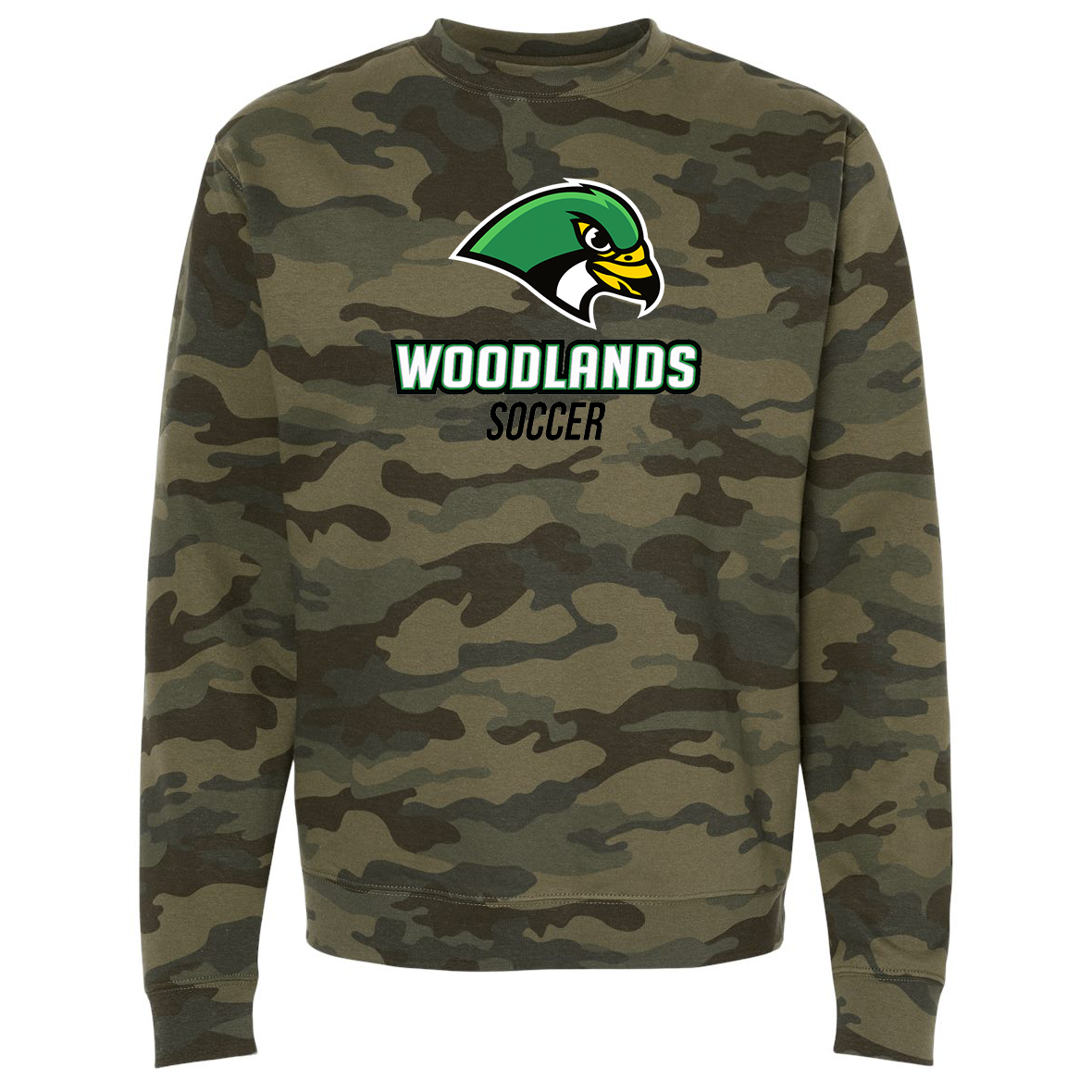 Woodland Falcons High School Soccer Independent Trading Co. Midweight Crewneck