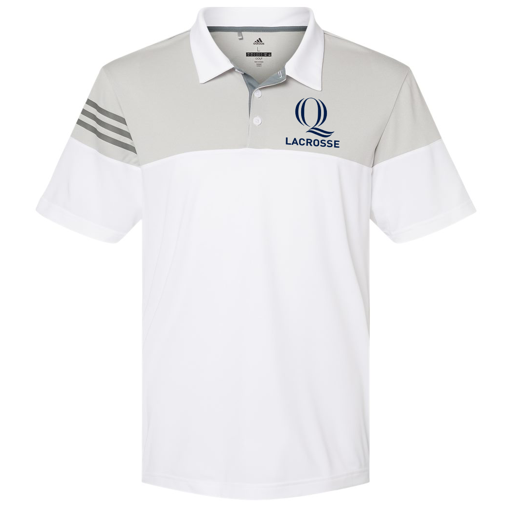 Quinnipiac Men's Lacrosse Adidas Colorblock Sport Polo