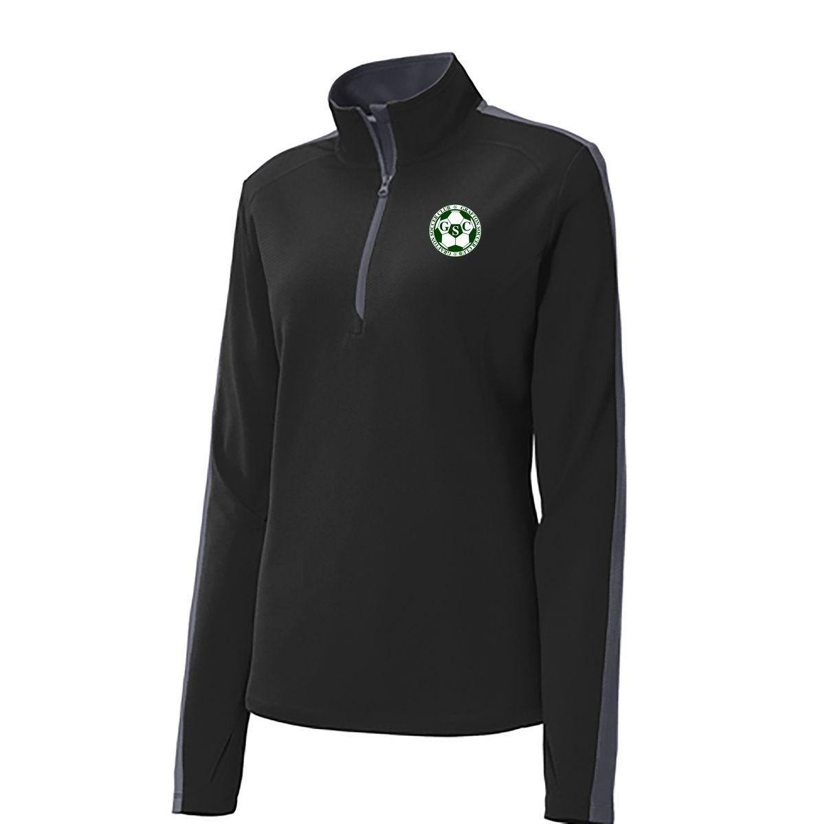 Grafton Youth Soccer Club Ladies Sport-Wick® Textured 1/4-Zip Pullover