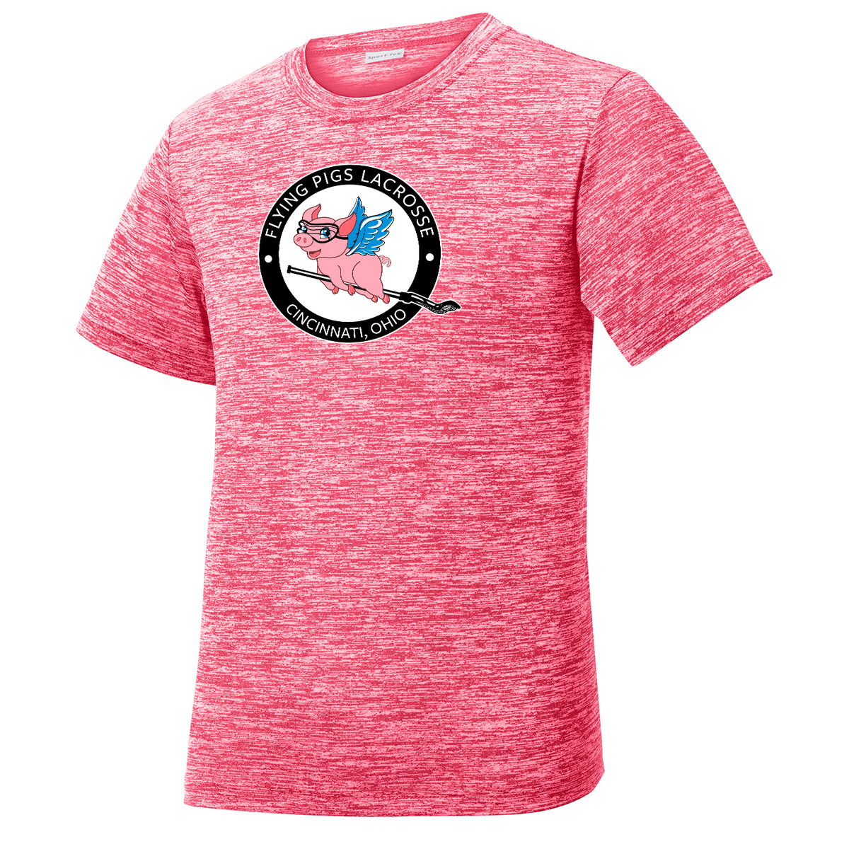 Flying Pigs Lacrosse Youth Electric Heather Tee