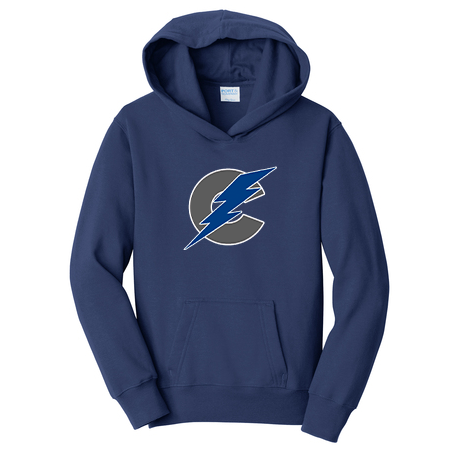 Central Colorado Bolts Lacrosse Youth Hooded Fleece Pullover