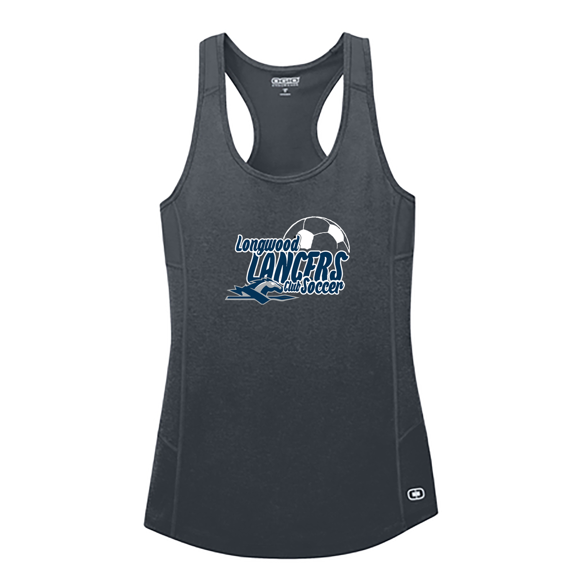 Longwood Womens Club Soccer  Endurance Ladies Racerback Tank