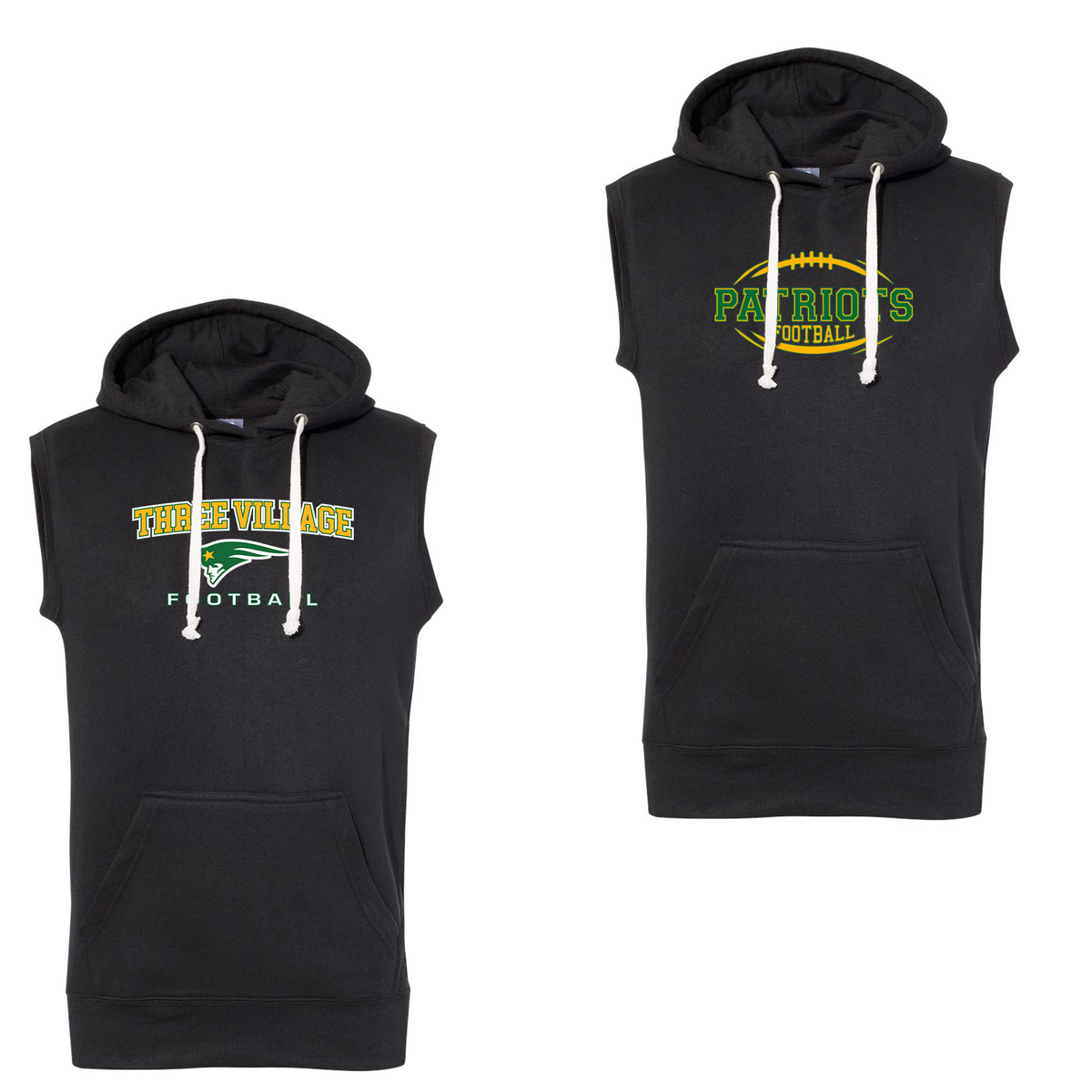 Three Village Football Sleeveless Hoodie