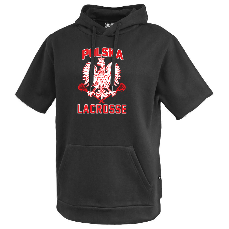 Polska Lacrosse Fleece Short Sleeve Hoodie
