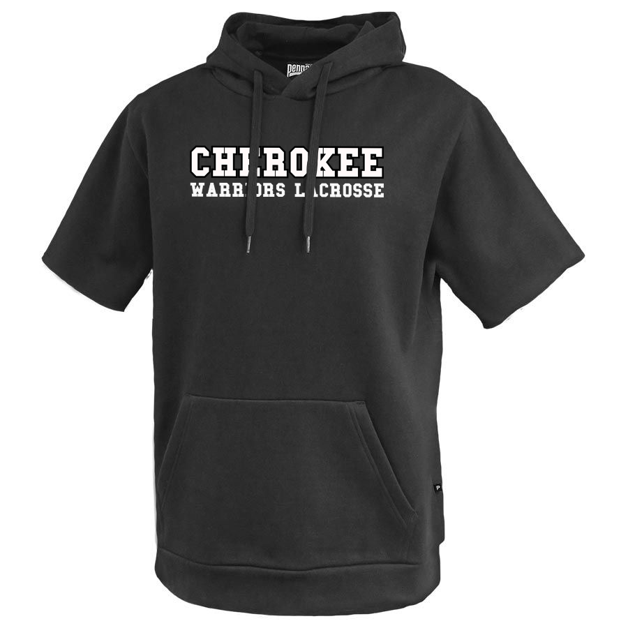 Cherokee Warriors Lacrosse Fleece Short Sleeve Hoodie