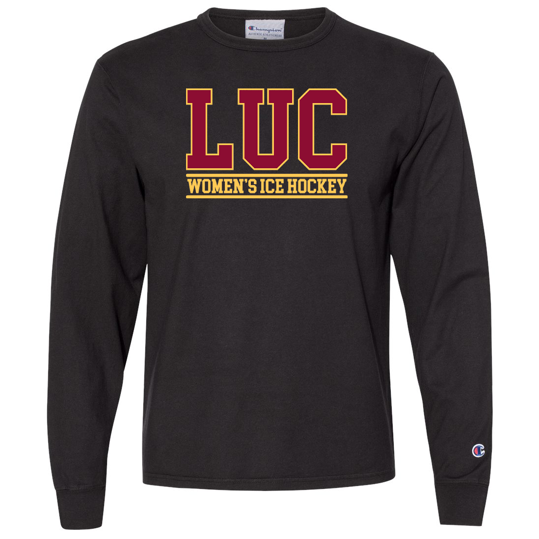 LUC Women's Ice Hockey Champion Garment Dyed L/S
