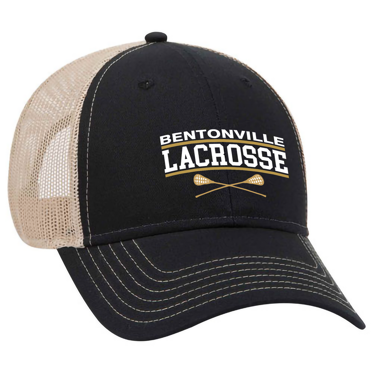 Bentonville Lacrosse Low Profile Mesh Back Trucker